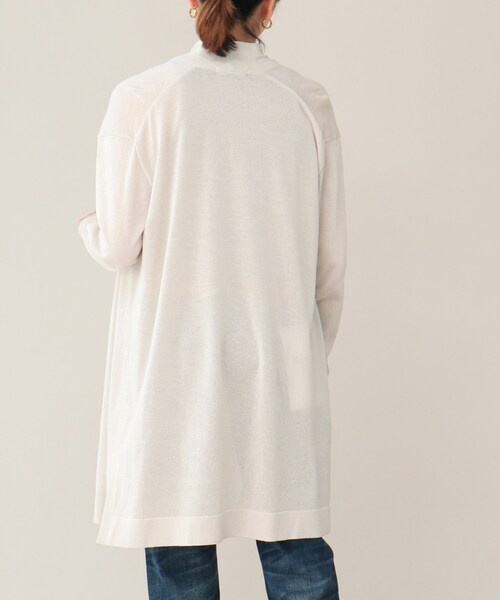 UNTITLED（アンタイトル）の「◆【清涼感】コットン混 ミドルカーディガン＜洗える／オンオフどちらも＞（カーディガン/ボレロ・レディース・ブラック/グレー系/サンドベージュ・48/44/02/04/00）」の13枚目の写真