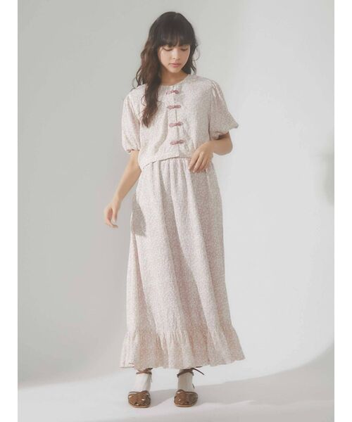 merry jenny（メリージェニー）の「flowerチャイナブラウス（シャツ/ブラウス・レディース・ピンク/イエロー/グリーン・FREE）」の6枚目の写真