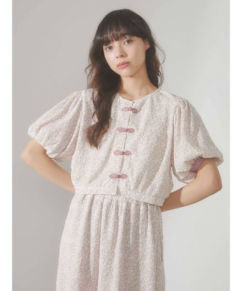 merry jenny（メリージェニー）の「flowerチャイナブラウス（シャツ/ブラウス・レディース・ピンク/イエロー/グリーン・FREE）」の8枚目の写真