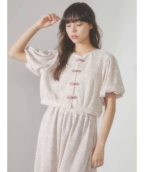 merry jenny（メリージェニー）の「flowerチャイナブラウス（シャツ/ブラウス・レディース・ピンク/イエロー/グリーン・FREE）」の10枚目の写真