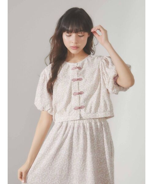 merry jenny（メリージェニー）の「flowerチャイナブラウス（シャツ/ブラウス・レディース・ピンク/イエロー/グリーン・FREE）」の11枚目の写真