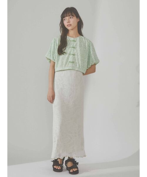 merry jenny（メリージェニー）の「flowerチャイナブラウス（シャツ/ブラウス・レディース・ピンク/イエロー/グリーン・FREE）」の14枚目の写真