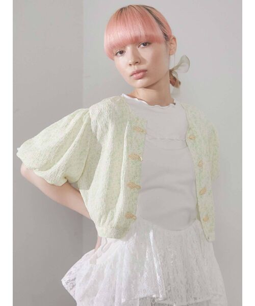 merry jenny（メリージェニー）の「flowerチャイナブラウス（シャツ/ブラウス・レディース・ピンク/イエロー/グリーン・FREE）」の17枚目の写真