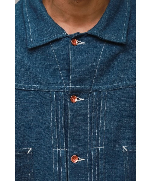 Story mfg.（ストーリーエムエフジー）の「【STORY mfg】Sundae Jacket（デニムジャケット・メンズ・インディゴブルー・SMALL/MEDIUM）」の5枚目の写真