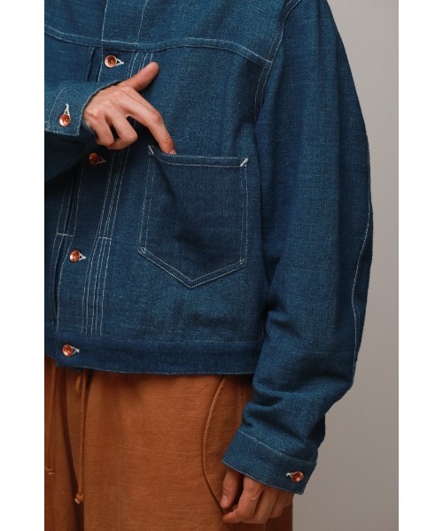 Story mfg.（ストーリーエムエフジー）の「【STORY mfg】Sundae Jacket（デニムジャケット・メンズ・インディゴブルー・SMALL/MEDIUM）」の7枚目の写真