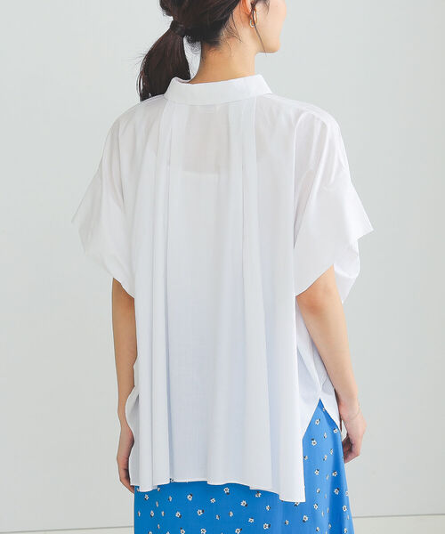 BEAMS HEART（ビームスハート）の「BEAMS HEART / ビッグシルエット シャツ（シャツ/ブラウス・レディース・ネイビー/イエロー系その他4/オフホワイト・FREE）」の14枚目の写真