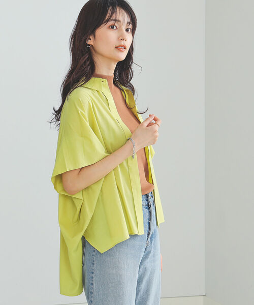 BEAMS HEART（ビームスハート）の「BEAMS HEART / ビッグシルエット シャツ（シャツ/ブラウス・レディース・ネイビー/イエロー系その他4/オフホワイト・FREE）」の20枚目の写真