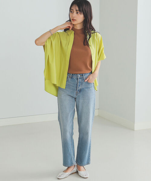BEAMS HEART（ビームスハート）の「BEAMS HEART / ビッグシルエット シャツ（シャツ/ブラウス・レディース・ネイビー/イエロー系その他4/オフホワイト・FREE）」の15枚目の写真