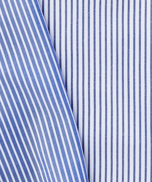 GeeRA(ジーラ)の「ストライプ切替オーバーサイズシャツ(シャツ/ブラウス・レディース・ピンク/ブルー・MEDIUM/LARGE)」の16枚目の写真