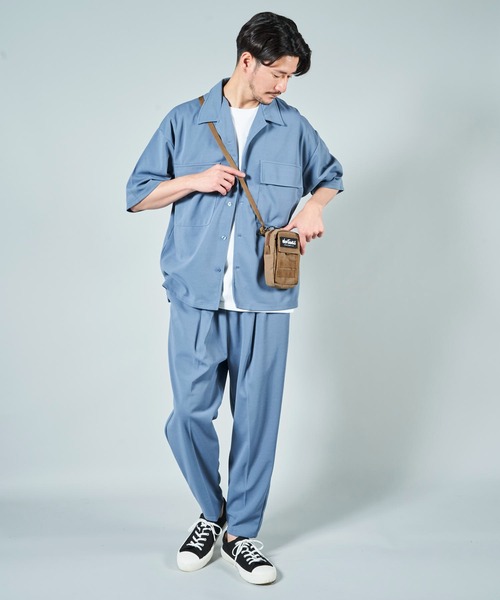 WILD THINGS（ワイルドシングス）の「【WILD THINGS / ワイルドシングス】ミニショルダーバッグ（ショルダーバッグ・メンズ・グリーン/ベージュ/ブラック・FREE）」の5枚目の写真