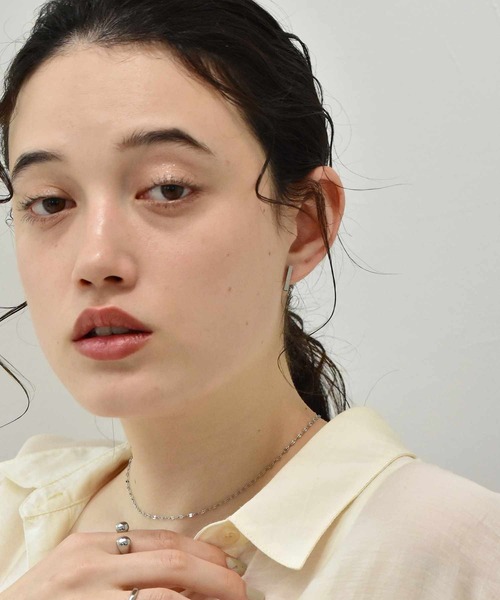 LHME(エルエイチエムイー)の「【WEB限定】 ”Gleam”トンファーピアス/サージカルステンレス(金属アレルギー対応)【LHME / エルエイチエムイー】(ピアス(両耳用)・レディース・シルバー/ゴールド・ONE SIZE)」の6枚目の写真