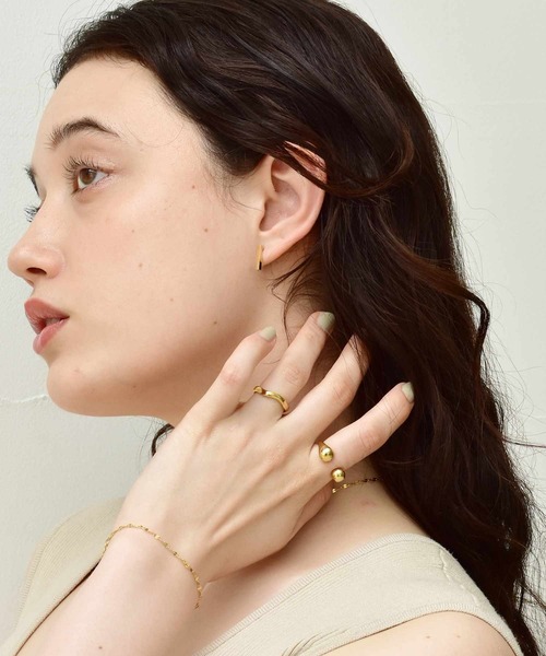 LHME(エルエイチエムイー)の「【WEB限定】 ”Gleam”トンファーピアス/サージカルステンレス(金属アレルギー対応)【LHME / エルエイチエムイー】(ピアス(両耳用)・レディース・シルバー/ゴールド・ONE SIZE)」の15枚目の写真