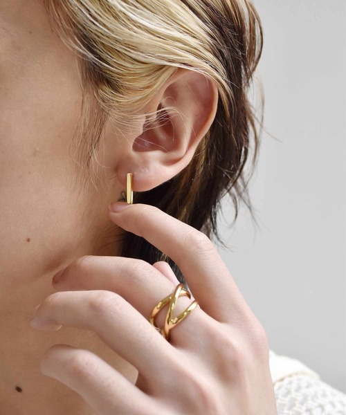 LHME(エルエイチエムイー)の「【WEB限定】 ”Gleam”トンファーピアス/サージカルステンレス(金属アレルギー対応)【LHME / エルエイチエムイー】(ピアス(両耳用)・レディース・シルバー/ゴールド・ONE SIZE)」の19枚目の写真