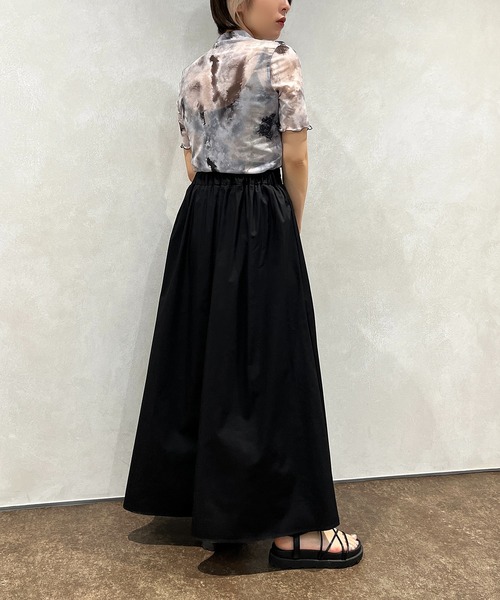 apres jour mignon(アプレジュールミニョン)の「シアープリントトップス【ZOZOTOWN限定アイテム】(Tシャツ/カットソー・レディース・パープル/グリーン/ブラック・フリー/X-LARGE)」の9枚目の写真