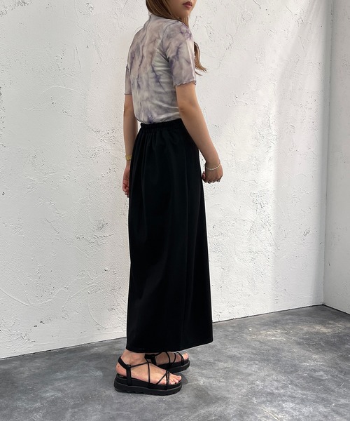 apres jour mignon(アプレジュールミニョン)の「シアープリントトップス【ZOZOTOWN限定アイテム】(Tシャツ/カットソー・レディース・パープル/グリーン/ブラック・フリー/X-LARGE)」の20枚目の写真