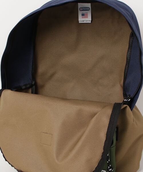 OUTDOOR PRODUCTS（アウトドアプロダクツ）の「Mountain Mania/マウンテンマニア　 OUTDOOR PRODUCTS×MountainMania バックパック（バックパック/リュック・メンズ・ブルー/ベージュ・FREE）」の3枚目の写真