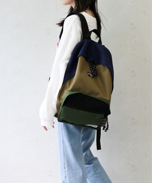 OUTDOOR PRODUCTS（アウトドアプロダクツ）の「Mountain Mania/マウンテンマニア　 OUTDOOR PRODUCTS×MountainMania バックパック（バックパック/リュック・メンズ・ブルー/ベージュ・FREE）」の12枚目の写真