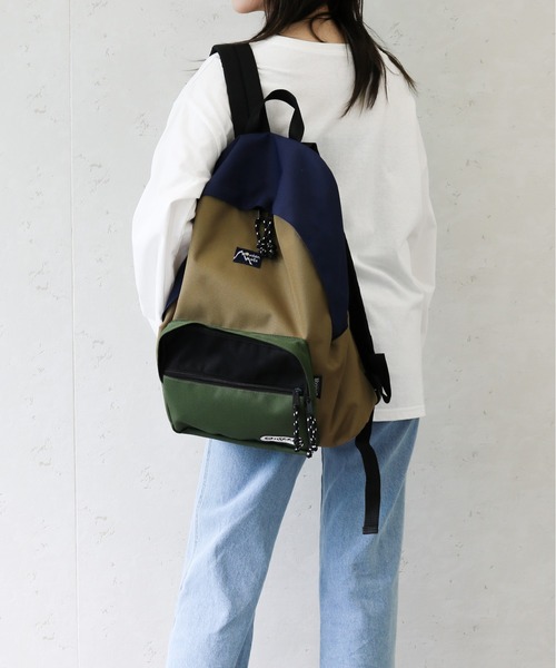 OUTDOOR PRODUCTS（アウトドアプロダクツ）の「Mountain Mania/マウンテンマニア　 OUTDOOR PRODUCTS×MountainMania バックパック（バックパック/リュック・メンズ・ブルー/ベージュ・FREE）」の13枚目の写真