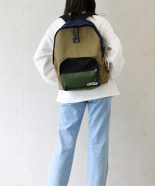 OUTDOOR PRODUCTS（アウトドアプロダクツ）の「Mountain Mania/マウンテンマニア　 OUTDOOR PRODUCTS×MountainMania バックパック（バックパック/リュック・メンズ・ブルー/ベージュ・FREE）」の15枚目の写真