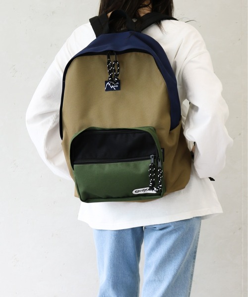 OUTDOOR PRODUCTS（アウトドアプロダクツ）の「Mountain Mania/マウンテンマニア　 OUTDOOR PRODUCTS×MountainMania バックパック（バックパック/リュック・メンズ・ブルー/ベージュ・FREE）」の16枚目の写真