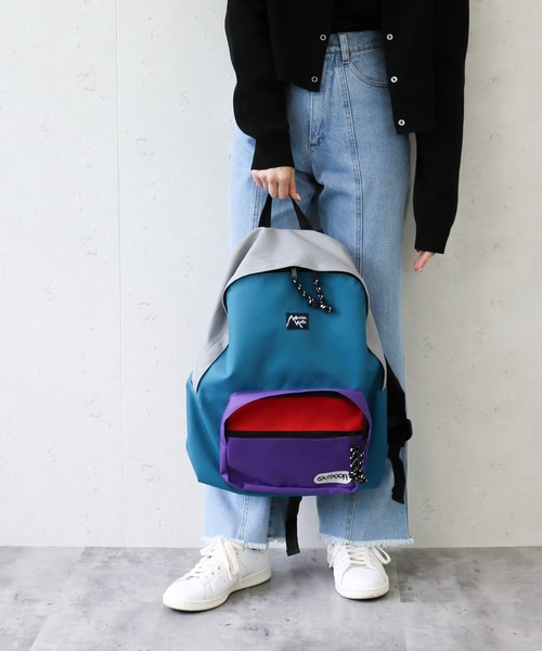 OUTDOOR PRODUCTS（アウトドアプロダクツ）の「Mountain Mania/マウンテンマニア　 OUTDOOR PRODUCTS×MountainMania バックパック（バックパック/リュック・メンズ・ブルー/ベージュ・FREE）」の22枚目の写真