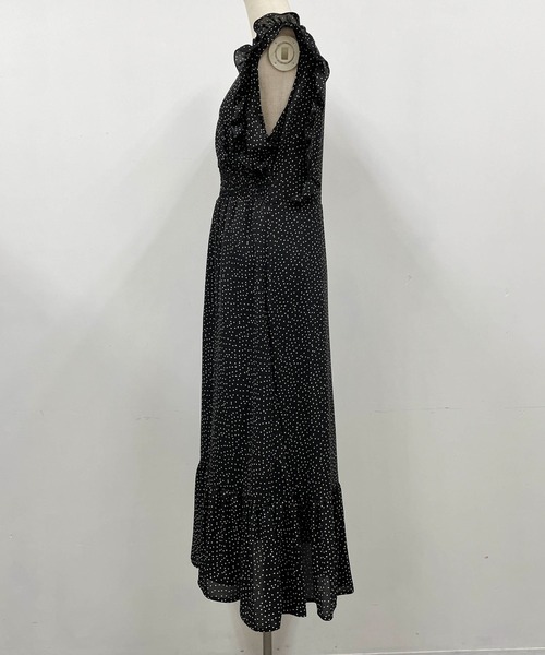 PICCIN（ピッチン）の「フリルスリーブワンピース（ワンピース・レディース・ブラック/ネイビー・M/L）」の3枚目の写真