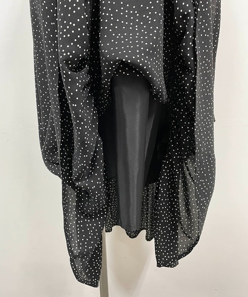 PICCIN（ピッチン）の「フリルスリーブワンピース（ワンピース・レディース・ブラック/ネイビー・M/L）」の9枚目の写真