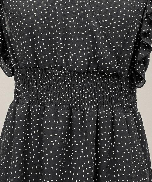 PICCIN（ピッチン）の「フリルスリーブワンピース（ワンピース・レディース・ブラック/ネイビー・M/L）」の7枚目の写真