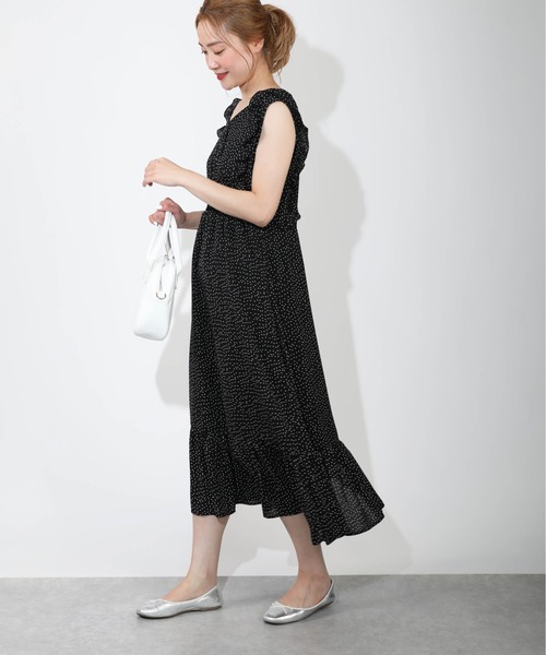 PICCIN（ピッチン）の「フリルスリーブワンピース（ワンピース・レディース・ブラック/ネイビー・M/L）」の18枚目の写真