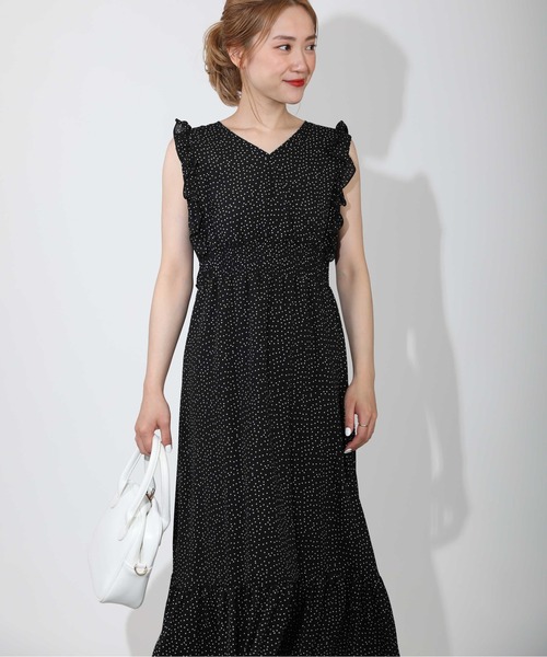 PICCIN（ピッチン）の「フリルスリーブワンピース（ワンピース・レディース・ブラック/ネイビー・M/L）」の12枚目の写真