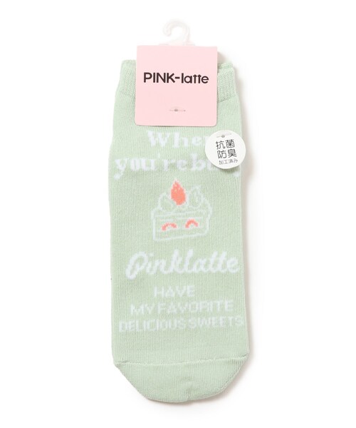 セール ショートケーキ柄くるぶし丈ソックス ソックス 靴下 Pink Latte ピンクラテ のファッション通販 Zozotown