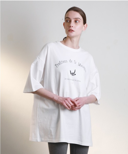 A DEGREE FAHRENHEIT(エーディグリーファーレンハイ)の「【ユニセックス商品】lmlオーバーサイズT(Tシャツ/カットソー・メンズ・ホワイト/ブラック・MEDIUM/LARGE/X-LARGE)」の6枚目の写真