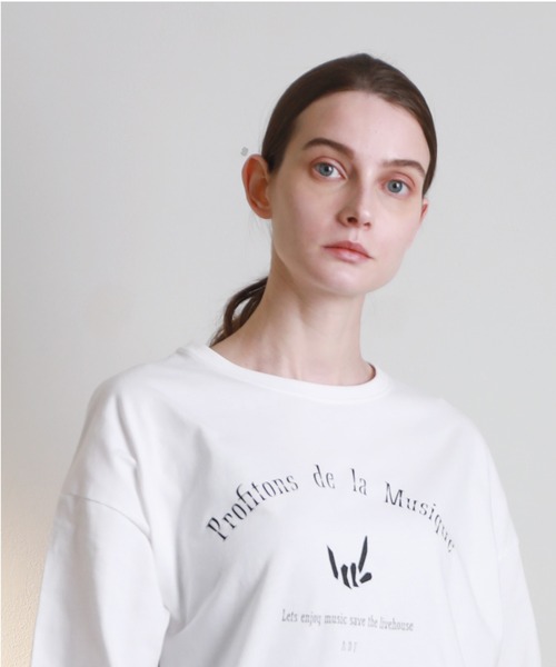 A DEGREE FAHRENHEIT(エーディグリーファーレンハイ)の「【ユニセックス商品】lmlオーバーサイズT(Tシャツ/カットソー・メンズ・ホワイト/ブラック・MEDIUM/LARGE/X-LARGE)」の8枚目の写真