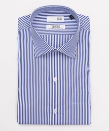 BRICK & SONS | TESTAスマートドレスシャツ＜ブルーストライプ＞(ビジネスシャツ)