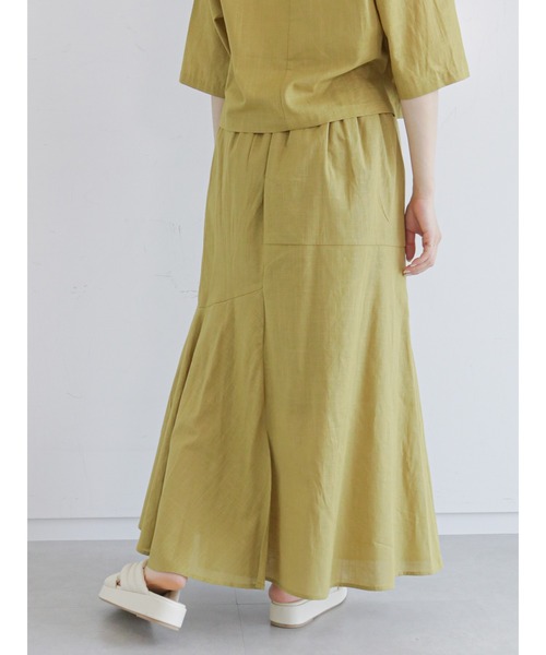 ehka sopo（エヘカソポ）の「アシンメトリーマーメイドスカート(セットアップ可)（スカート・レディース・ブラック/ベージュ/イエロー・ﾌﾘ-）」の19枚目の写真