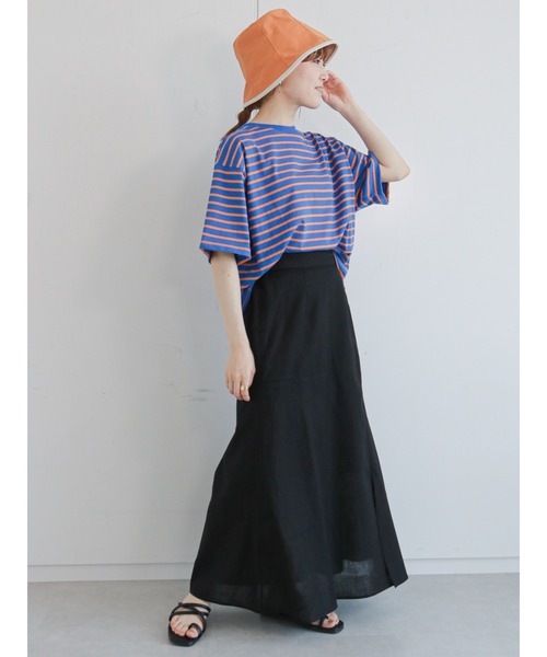 ehka sopo（エヘカソポ）の「アシンメトリーマーメイドスカート(セットアップ可)（スカート・レディース・ブラック/ベージュ/イエロー・ﾌﾘ-）」の4枚目の写真