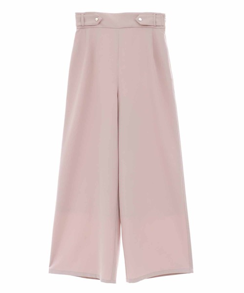 31 Sons de mode（トランテアン　ソン　ドゥ　モード）の「ウエストタブ付きワイドパンツ（スラックス・レディース・クリーム/ネイビー/ピンク・36/38）」の11枚目の写真