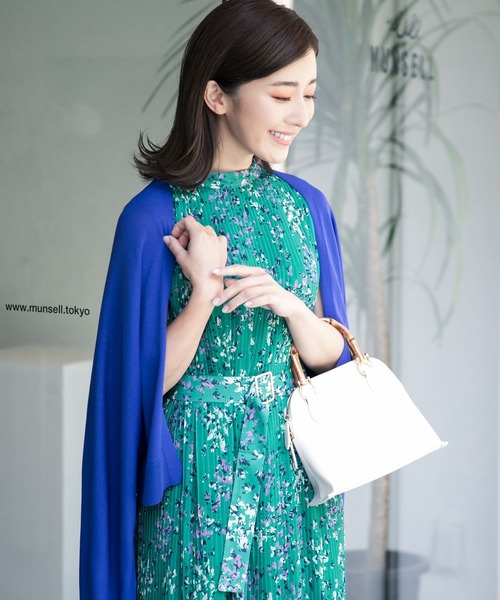 Andemiu（アンデミュウ）の「【水野佐彩コレクション】夏影キナガシショートカーディガン297612（カーディガン/ボレロ・レディース・ネイビー/グレー/オフホワイト/ブルー/ブラック・FREE）」の16枚目の写真