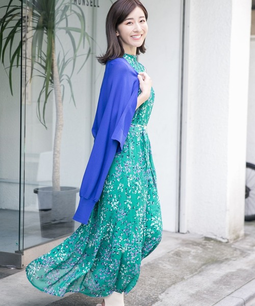 Andemiu（アンデミュウ）の「【水野佐彩コレクション】夏影キナガシショートカーディガン297612（カーディガン/ボレロ・レディース・ネイビー/グレー/オフホワイト/ブルー/ブラック・FREE）」の13枚目の写真