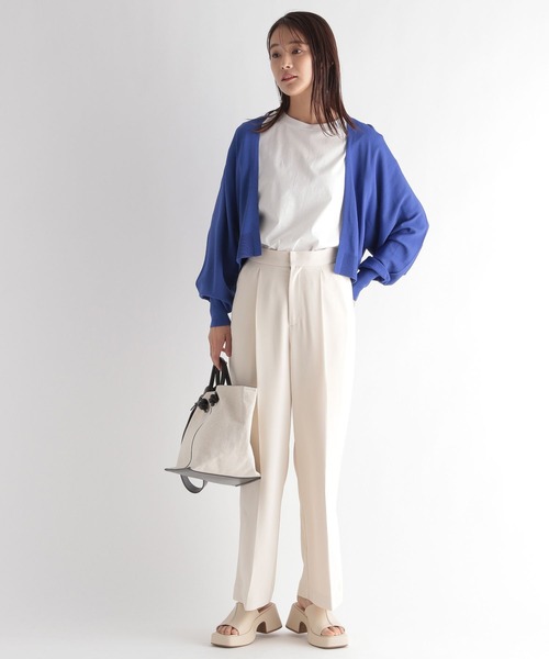 Andemiu（アンデミュウ）の「【水野佐彩コレクション】夏影キナガシショートカーディガン297612（カーディガン/ボレロ・レディース・ネイビー/グレー/オフホワイト/ブルー/ブラック・FREE）」の20枚目の写真