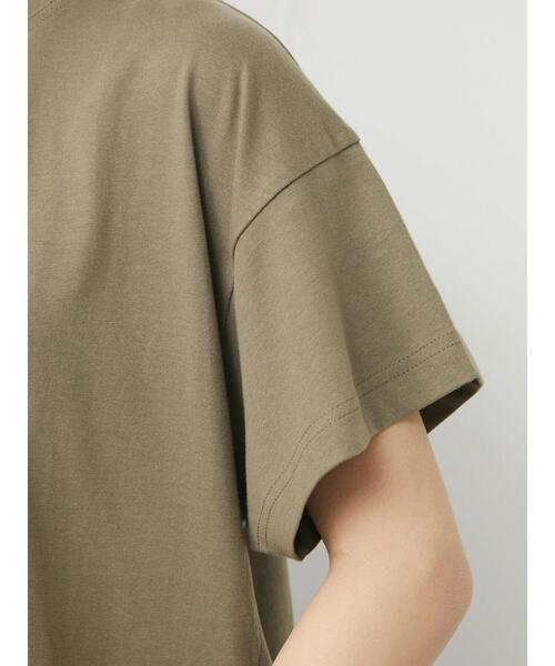 Green Parks(グリーンパークス)の「サイドリボン布帛ドッキングチュニック(Tシャツ/カットソー・レディース・ブラック/カーキ/ストライプ/ホワイト系その他5・FREE)」の15枚目の写真