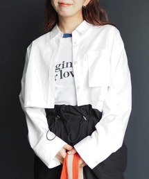 Ray BEAMS | Ray BEAMS / クロップド レギュラーカラー シャツ(シャツ/ブラウス)