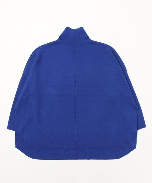 INTERPLANET（インタープラネット）の「リバーシブルポンチョニット（ニット/セーター・レディース・オレンジ/ブルー/グレイッシュベージュ/ベージュ・FREE）」の5枚目の写真