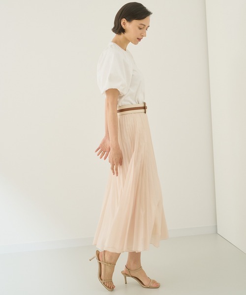 ANAYI（アナイ）の「スパンオーガンジープリーツ　スカート（スカート・レディース・ブラック/ベージュ/モカ/ダークブラウン・38/36/34）」の22枚目の写真