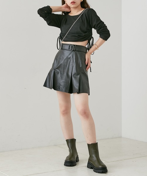 Chico（チコ）の「サイドゴアストレッチミドルブーツ（ブーツ・レディース・ライトベージュ/ブラック/カーキ・SMALL/MEDIUM/LARGE）」の16枚目の写真