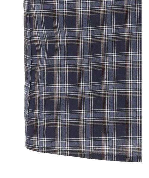 ELENCARE DUE（エレンカーレデュエ）の「・ELENCARE DUE チェックラッフルカラーブラウス（シャツ/ブラウス・レディース・ネイビー/サックスブルー/イエロー・FREE）」の6枚目の写真