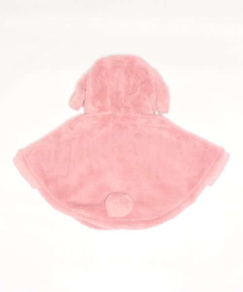 kids zoo(キッズズー)の「kids zoo×Sanrio Baby サンリオキャラクターボアマント・ケープ(ポンチョ・キッズ・ホワイト/ライトグレー/ピンク/イエロー/ブルー・S/M)」の10枚目の写真