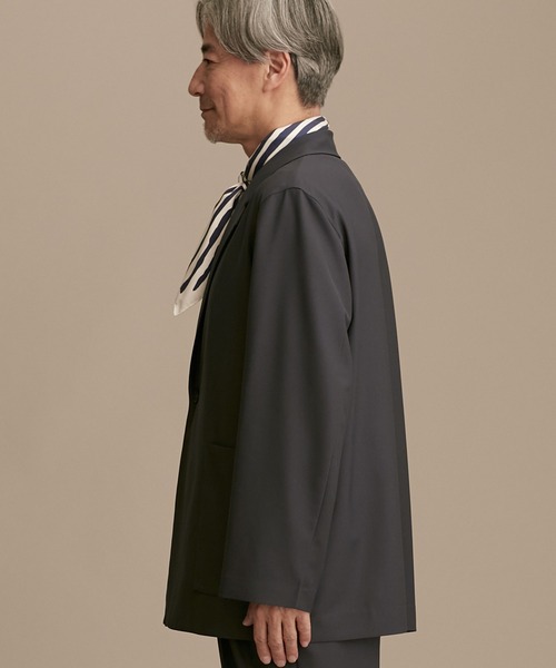 ナノユニバース　LB.01 Statement　ジャケット　カーディガン　L nano・universe - ナノユニバース LB.01 Statement ジャケット