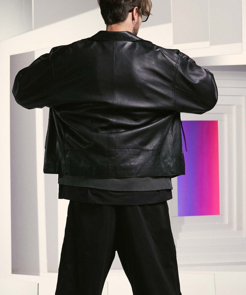 ライダースジャケット 《UNISEX》Lamb leather Prime-Over Double