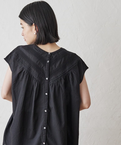 AMERICAN HOLIC（アメリカンホリック）の「2WAYフレンチスリーブレースブラウス（シャツ/ブラウス・レディース・レッド/ブラック・M/L）」の2枚目の写真